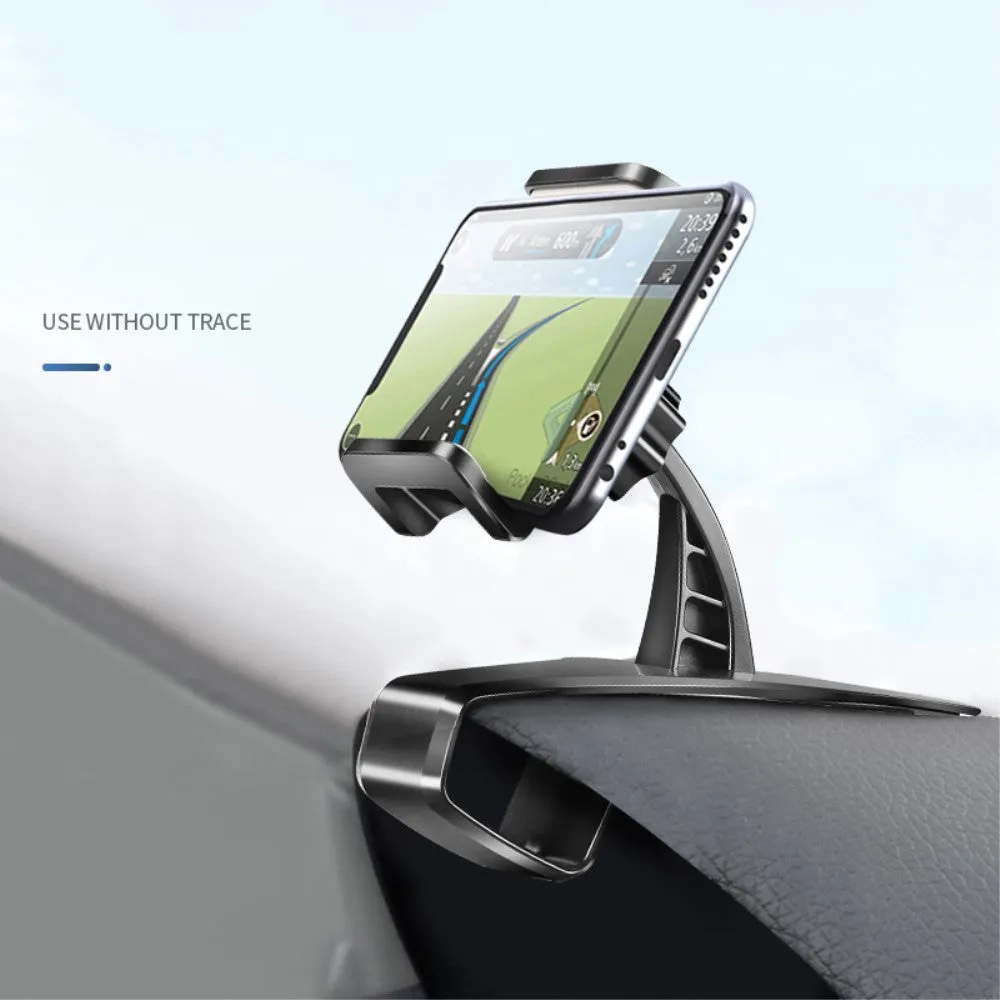 3 in 1 Car GPS Smartphone Holder: Dashboard / Visor Clamp   AC Grid Clip for Sharp Aquos Xx 304SH - Black