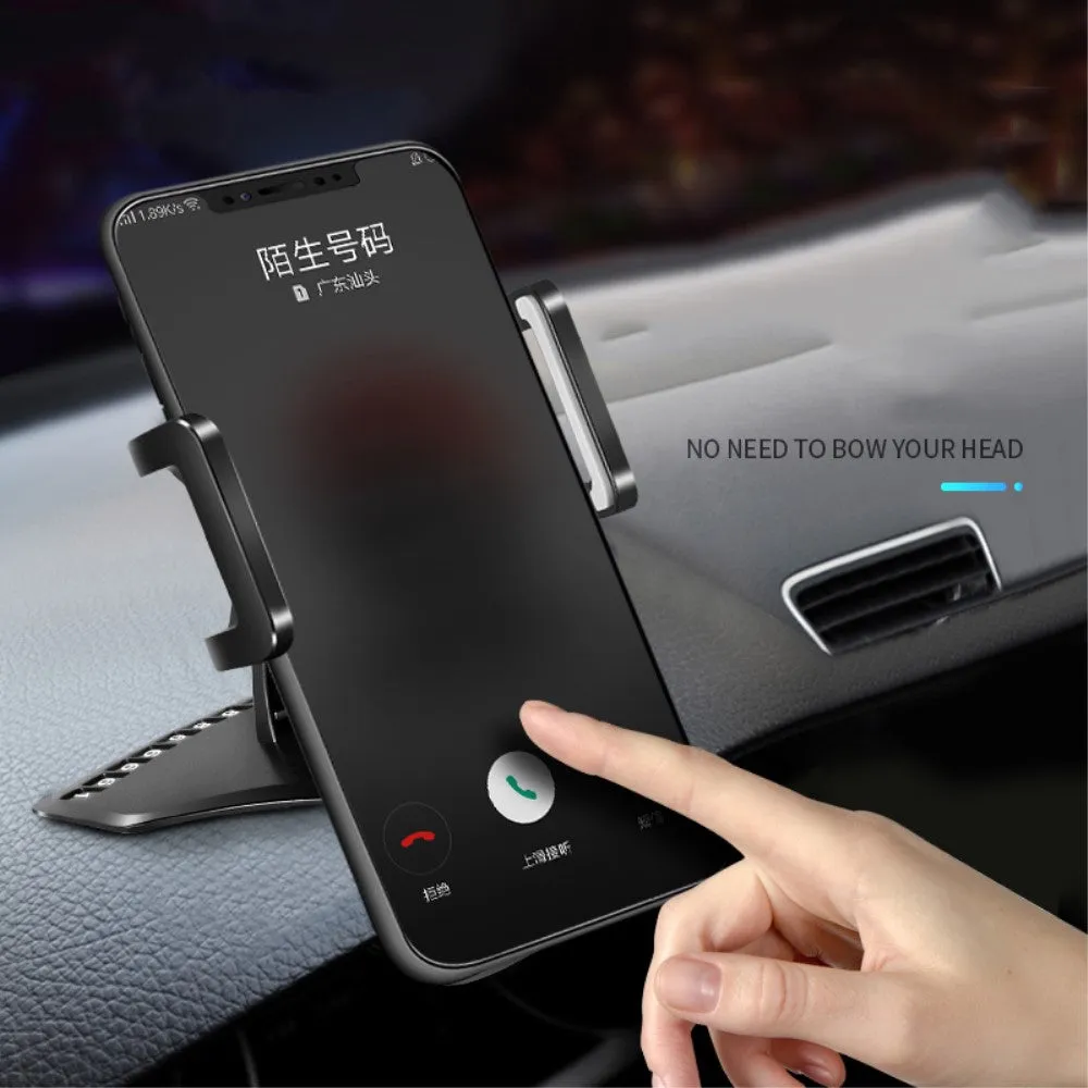 3 in 1 Car GPS Smartphone Holder: Dashboard / Visor Clamp   AC Grid Clip for Sharp Aquos Xx 304SH - Black