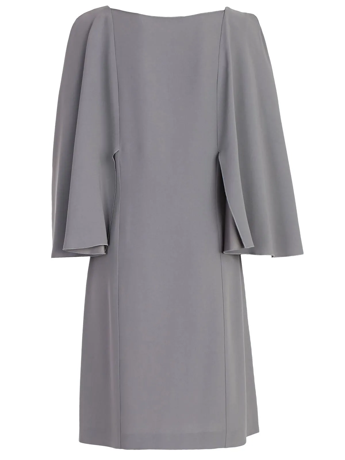 Alberta Ferretti Tailored Sleeve Roundneck Dress