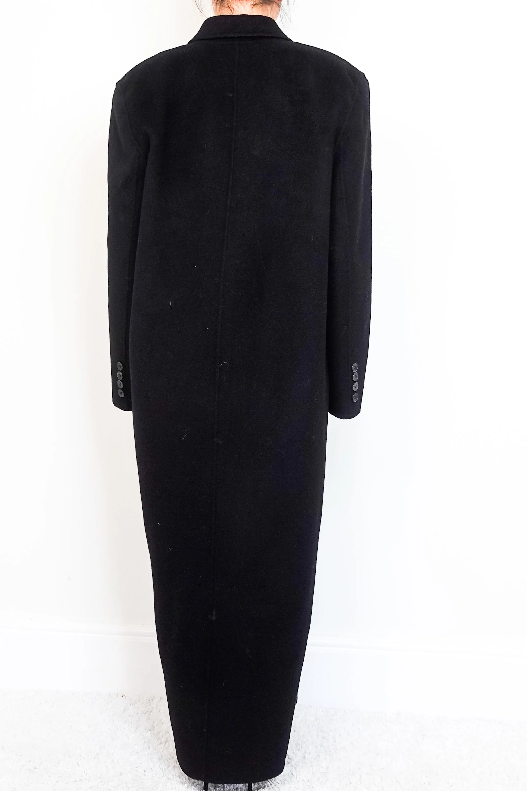 Black Wool coat RRP £505