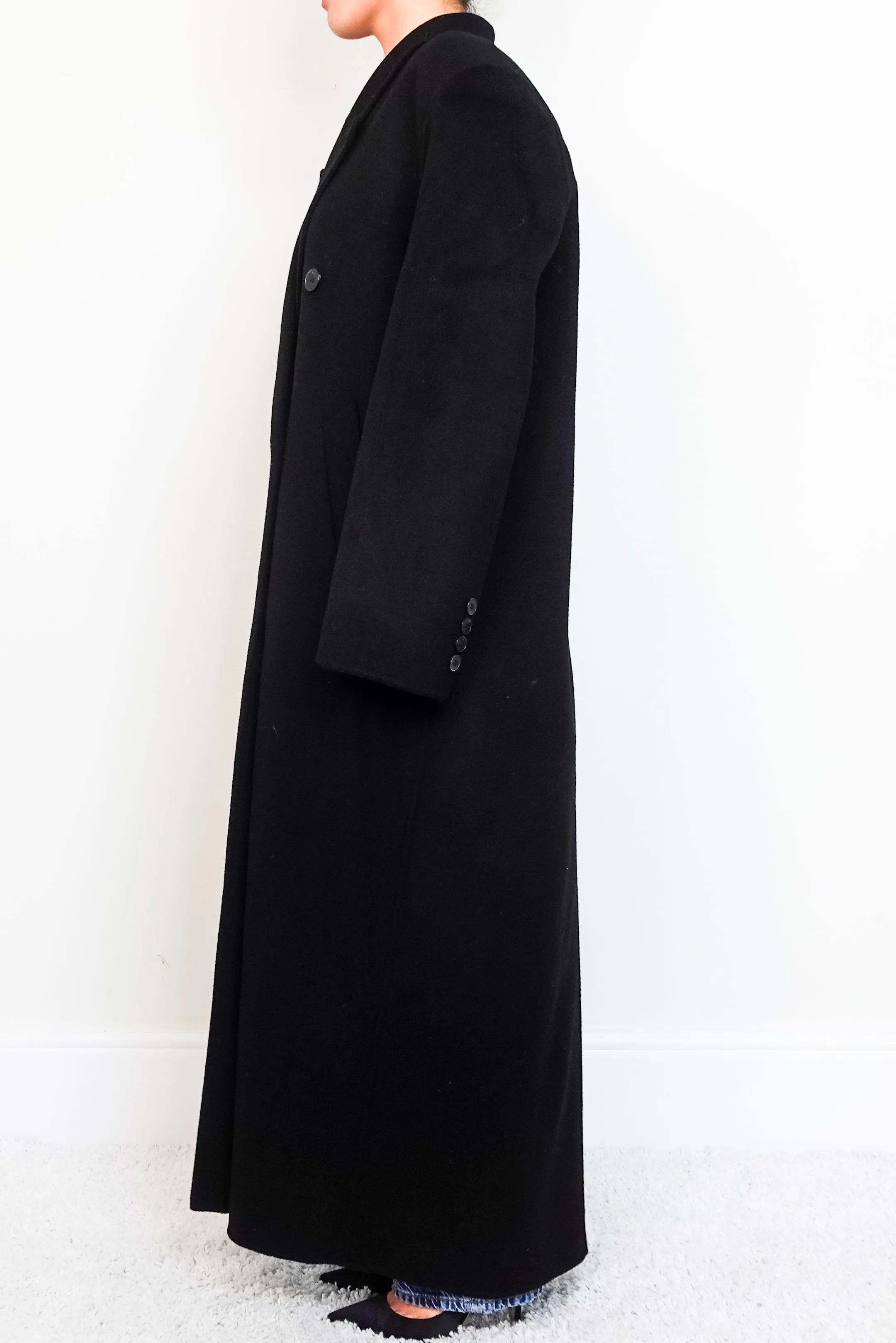 Black Wool coat RRP £505