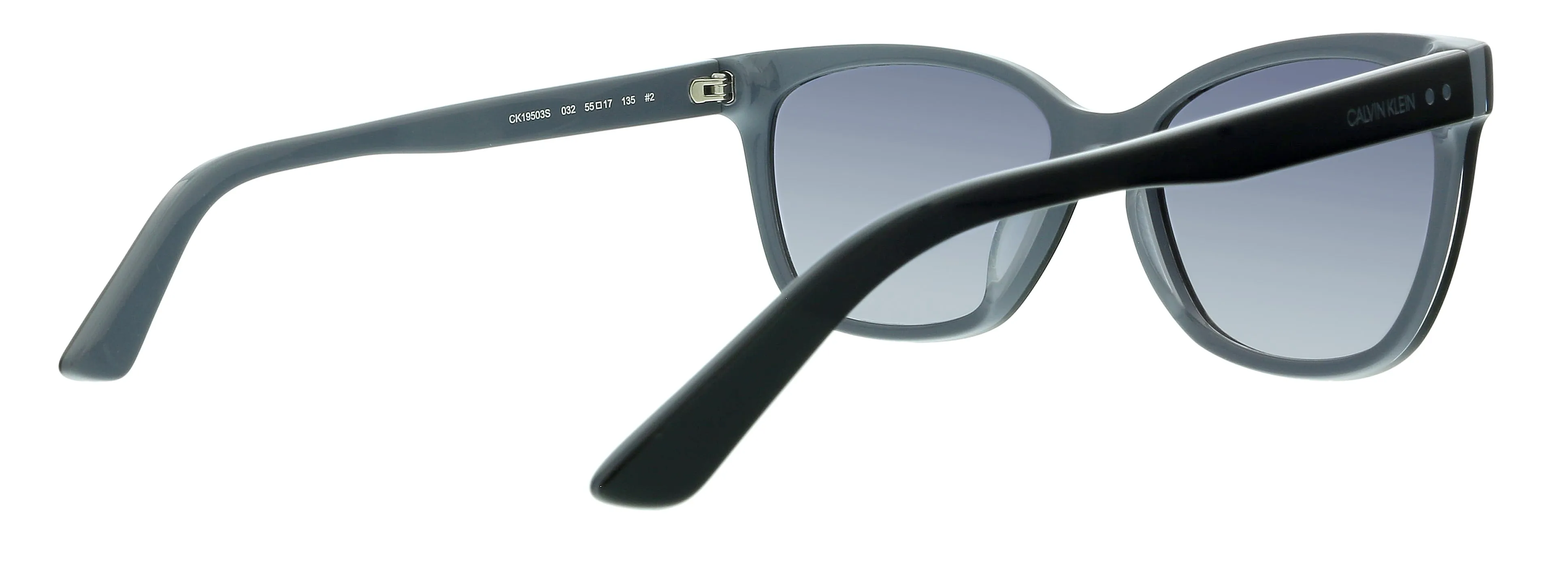Calvin Klein CK19503S 032 Black/Slate Modified Rectangle Sunglasses