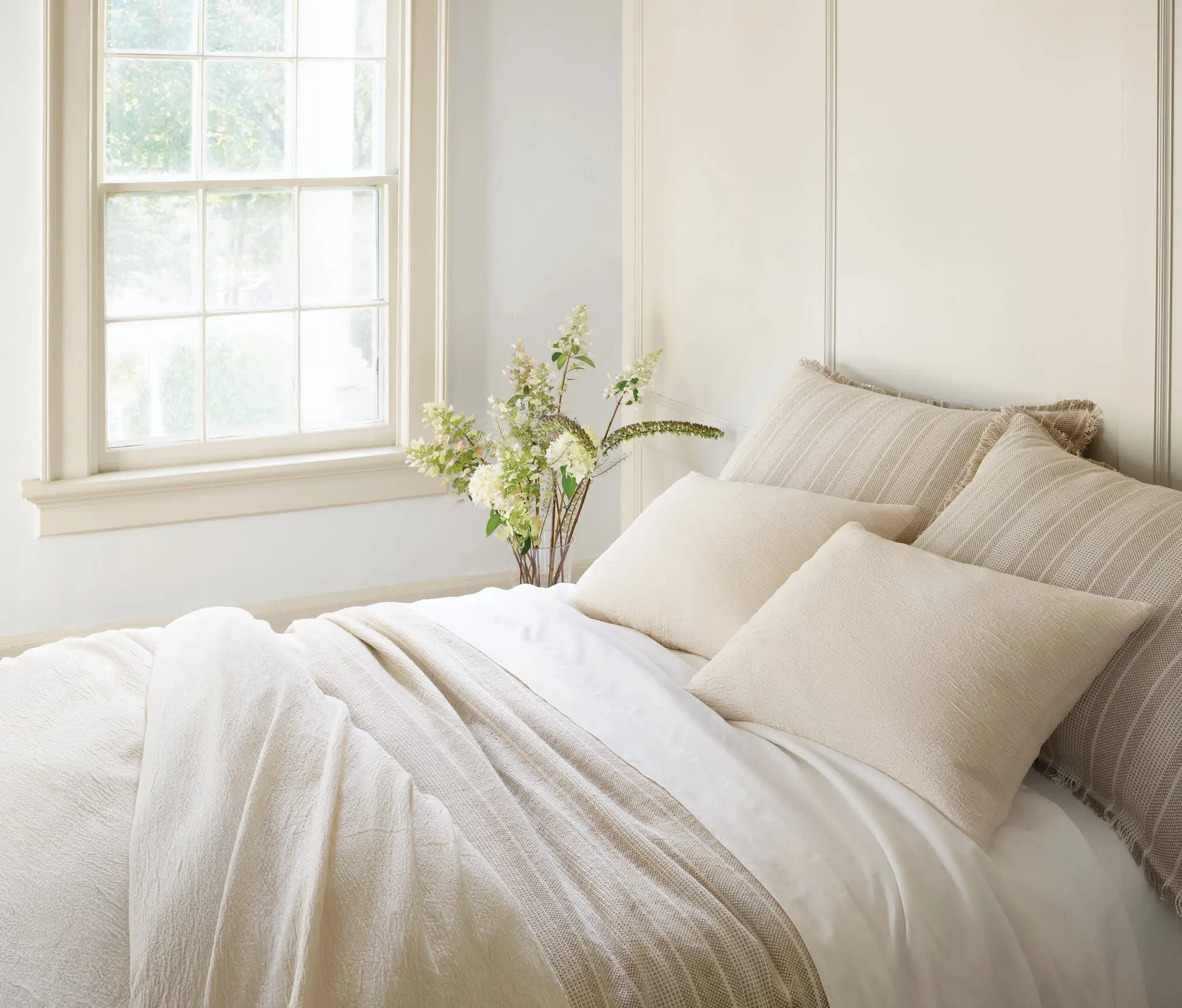 Capitola Ivory Duvet Cover