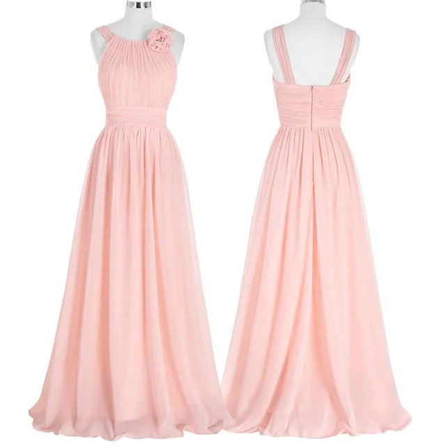 Elegant Pink Bridesmaid Dress