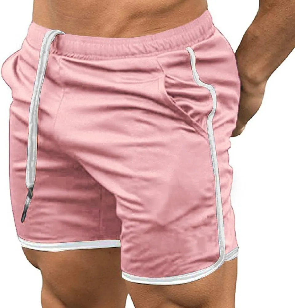 EVERWORTH Men's Gym Workout Boxing Shorts Running Short Pants Fitted Training Bodybuilding Jogger Short