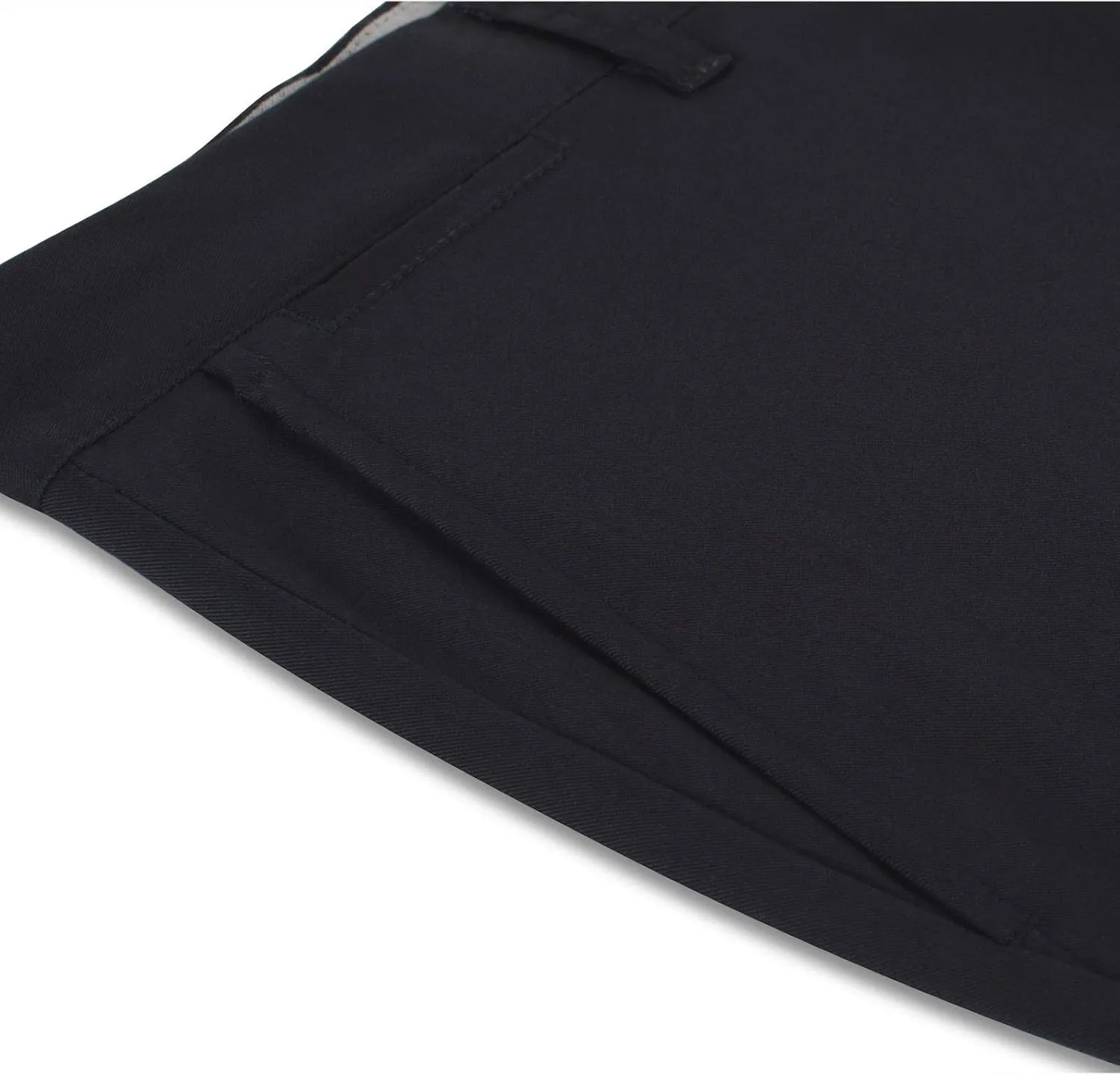 P&L Men's Casual Pants Straight Fit Cotton Stretch Flat Front Trousers for Man