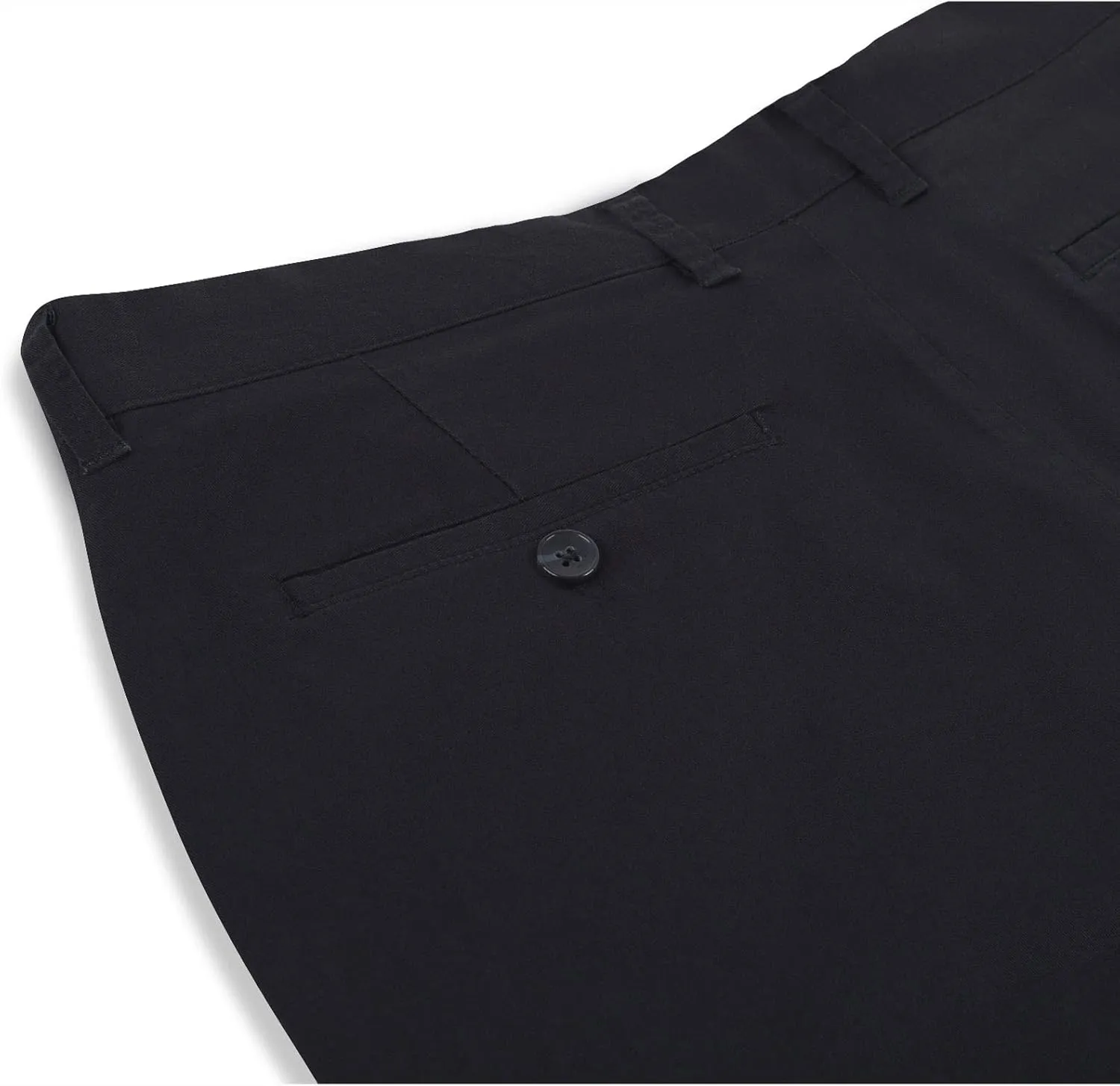 P&L Men's Casual Pants Straight Fit Cotton Stretch Flat Front Trousers for Man