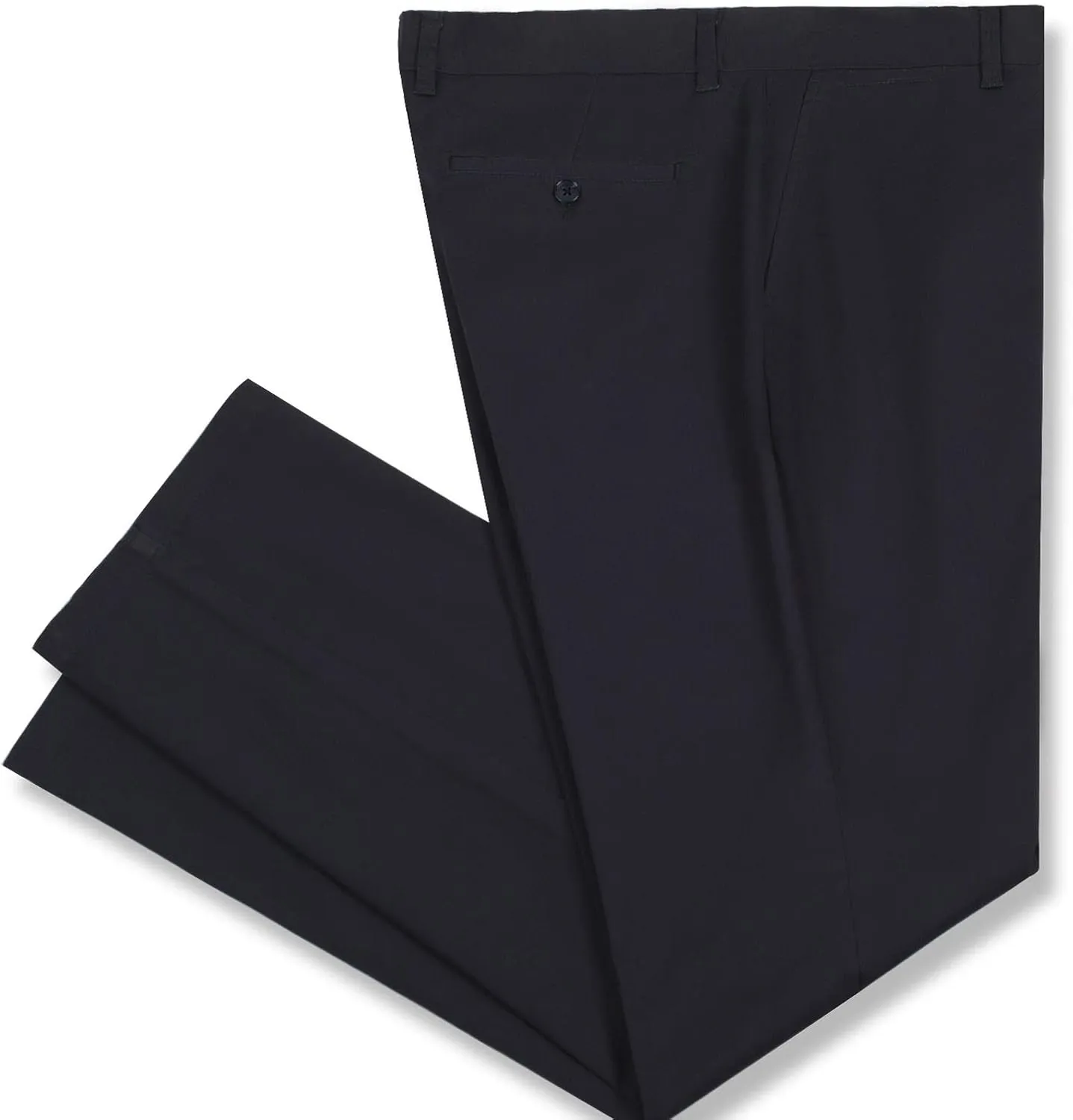P&L Men's Casual Pants Straight Fit Cotton Stretch Flat Front Trousers for Man
