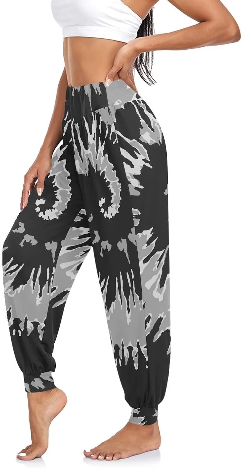 Poeticcity Women Thin Trousers Lounge Harem Sweatpants Yoga Leggings Dance Pants(S-2XL)