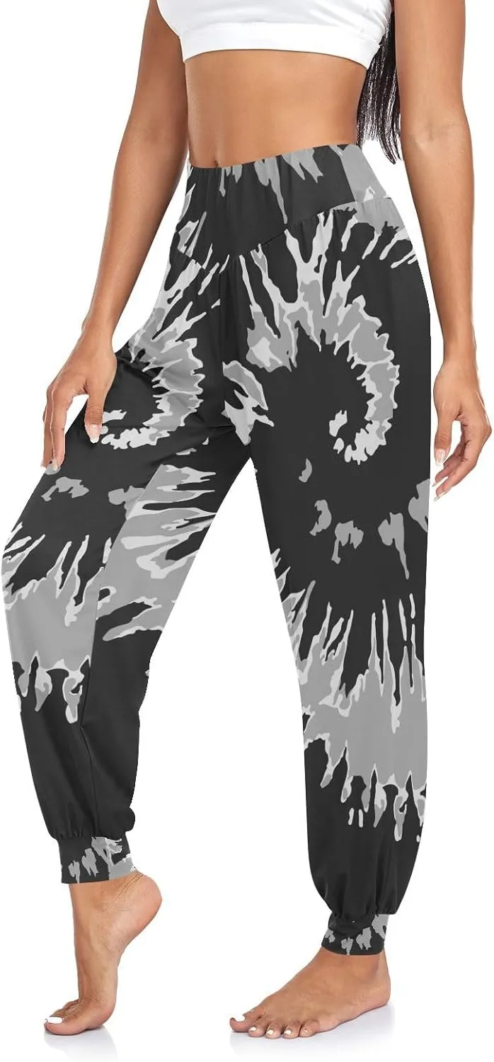 Poeticcity Women Thin Trousers Lounge Harem Sweatpants Yoga Leggings Dance Pants(S-2XL)