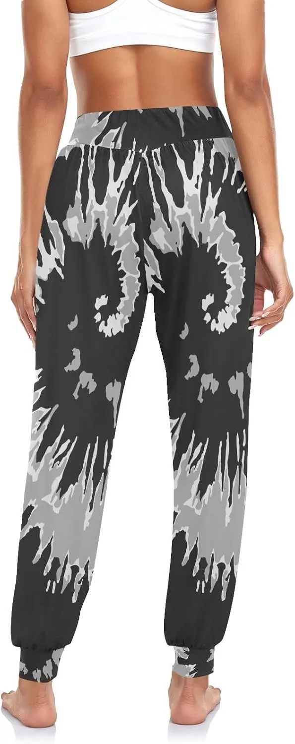 Poeticcity Women Thin Trousers Lounge Harem Sweatpants Yoga Leggings Dance Pants(S-2XL)