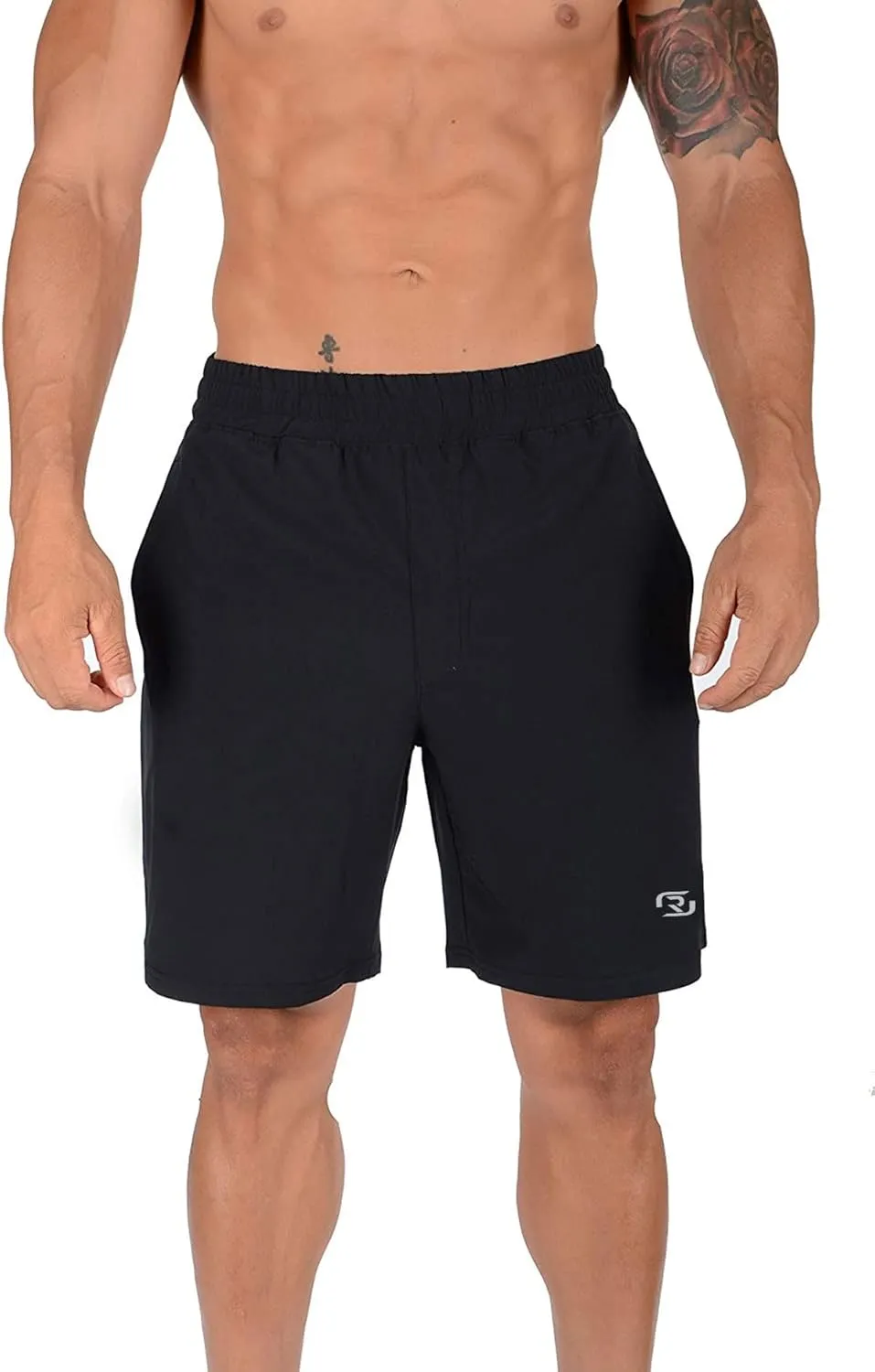 RONEX Training Sleek Shorts Gym Workout Shorts Quick Dry Weightlifting Pants Jogger with Pockets Runnning Bodybuilding