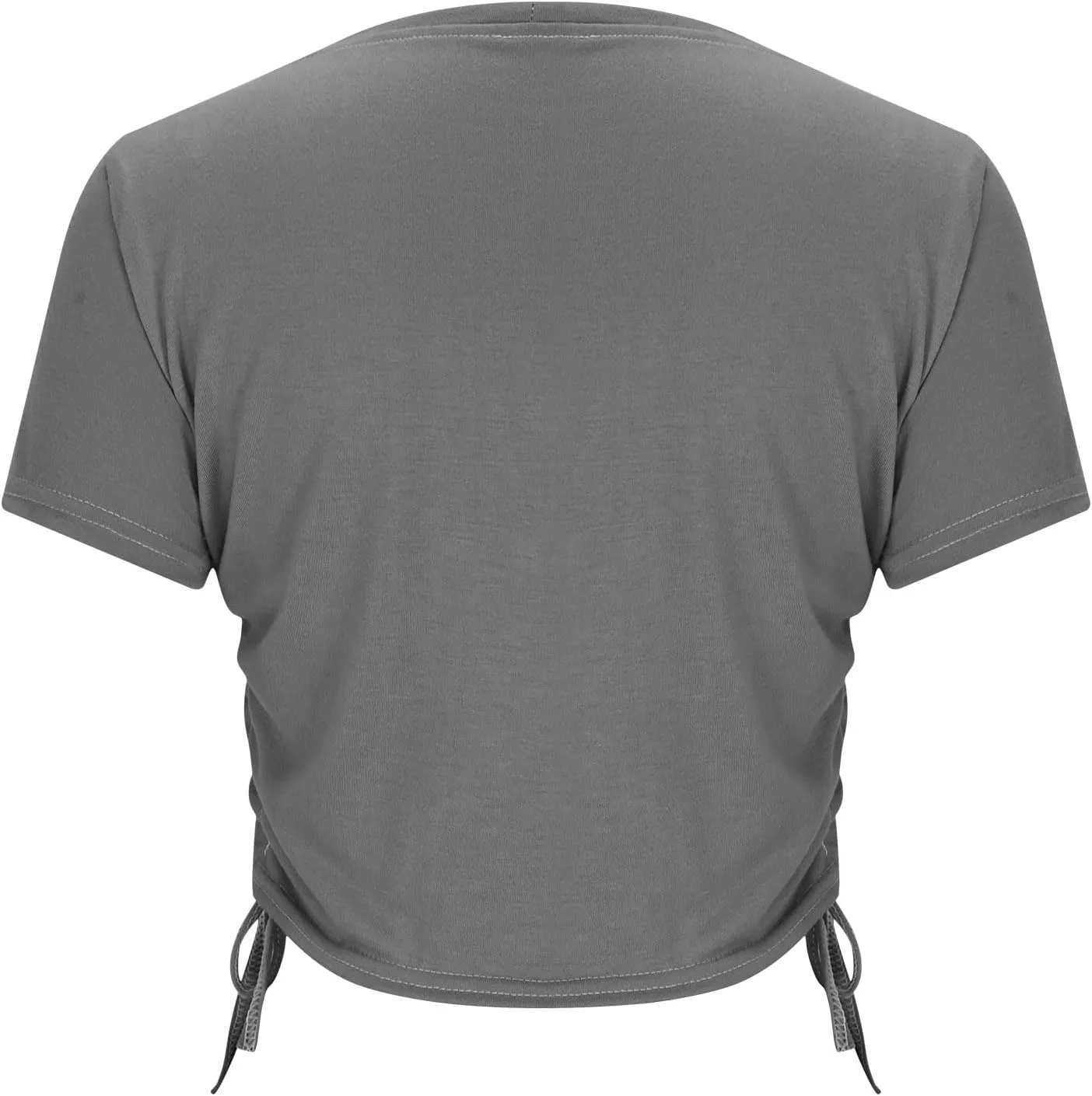 Short Sleeve Crop Tops for Women Classic Longline Baby Tee Workout T Shirt Top 2025 Summer Athletic Gym Top
